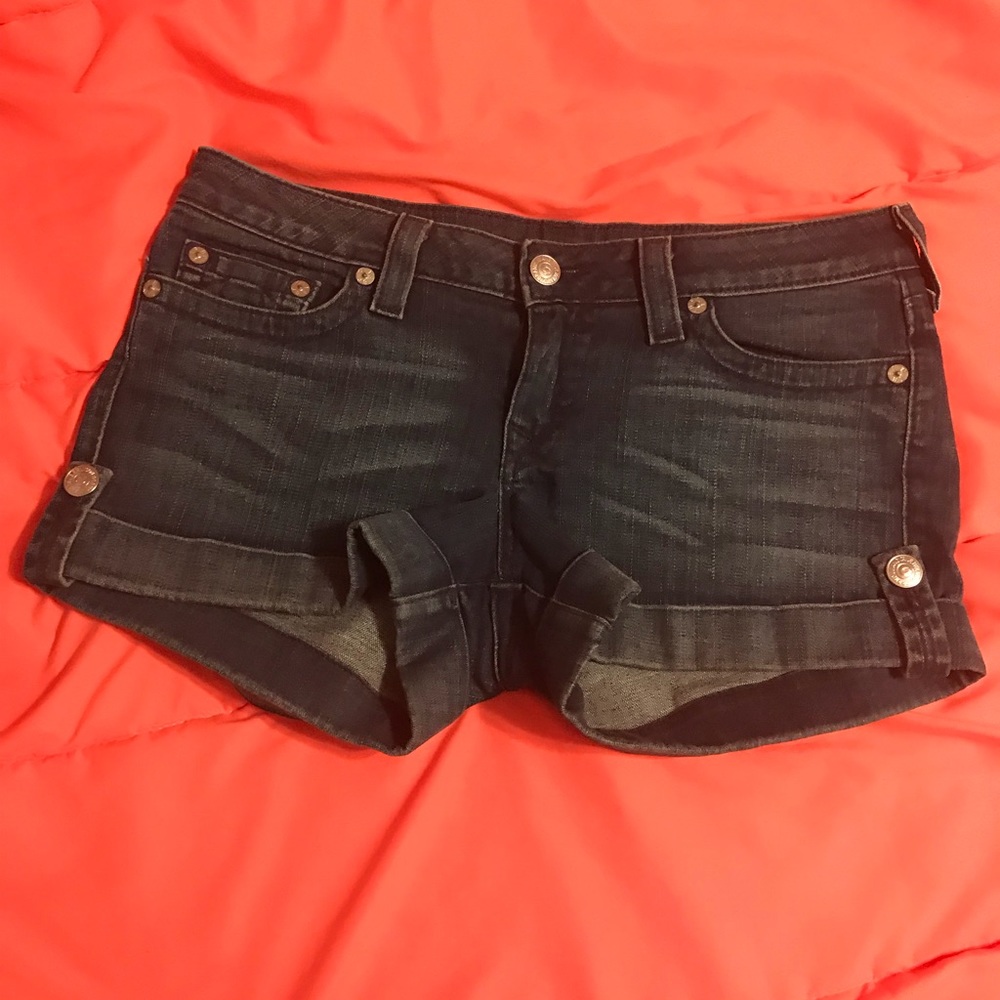 True religion demon shorts